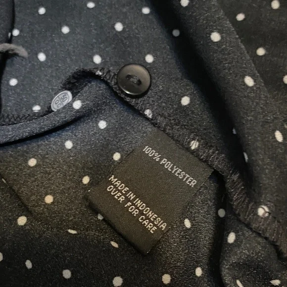I.N. San Francisco Black and White Polka Dot Top - Picture 7 of 11